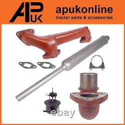 Exhaust Manifold AD4.203 Elbow & Silencer Kit for Massey Ferguson 165 Tractor