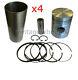 Fit Perkins P4 A4.192 Massey Ferguson Nuffield Dm-4 Pistons Liners Pins Rings