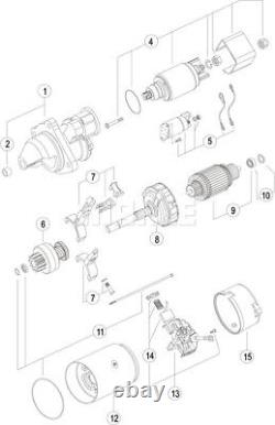 Mahle Starter Motor for Massey-Ferguson Mf 5200 PERKINS/MWM Onward