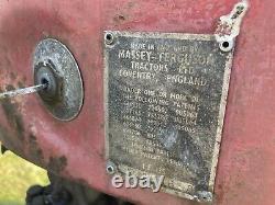 Massey Ferguson 35 Tractor Cw Mill Loader Perkins 3 Cylinder Log Book Original