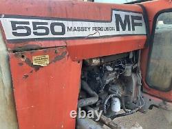Massey Ferguson 550 tractor, Road Regd Classic Vintage Perkins 3 Cyl Not Ford